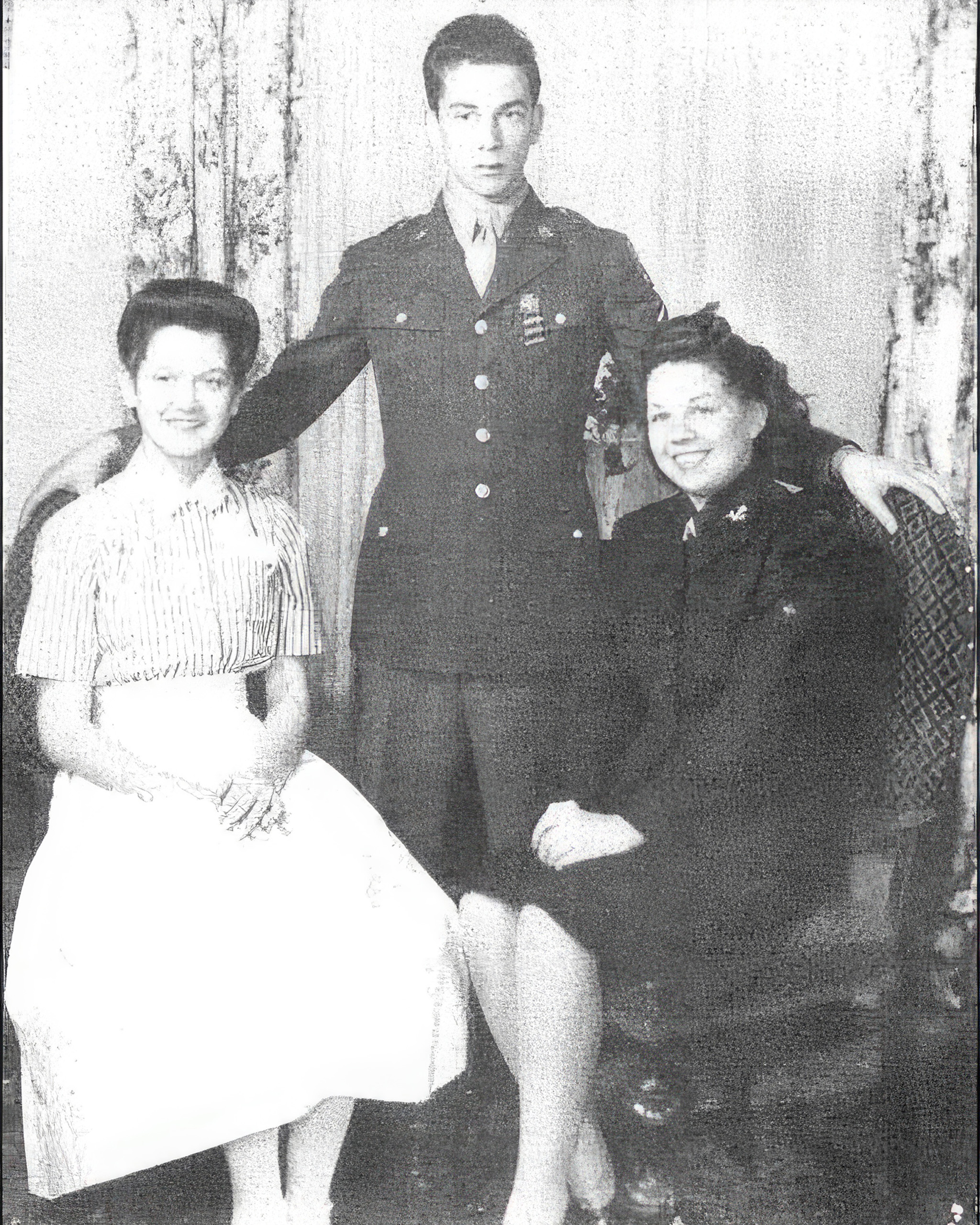 Private First Class Julius M. Vajda and his sisters
